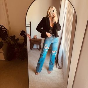 Velvet blazer jacket